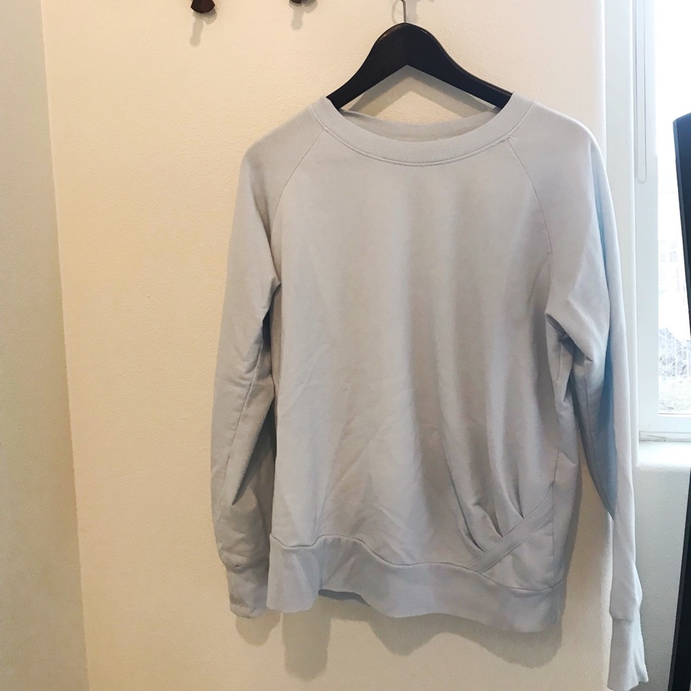 Z by Zella pullover crew sweatshirt in light blue